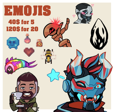 Emojis: 40$