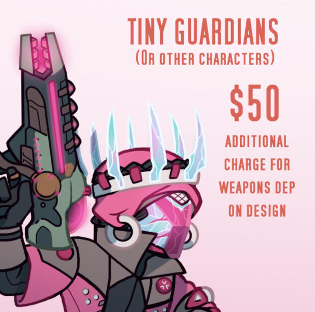 Tiny Characters: $50